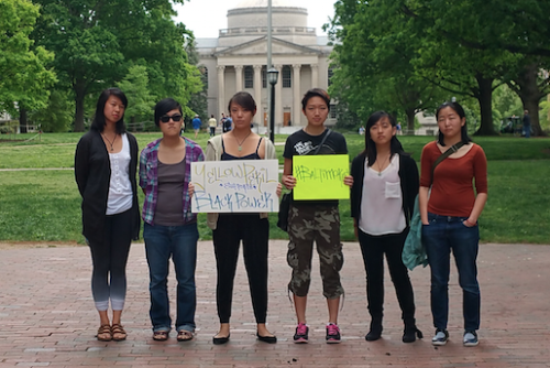 asians protest in baltimore